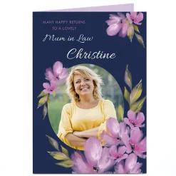 Card Factory Photo Birthday Card - Many Happy Returns To A Lovely...