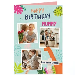 Clearance Photo Birthday Card - Mummy Dinosaur For Mum|Mum
