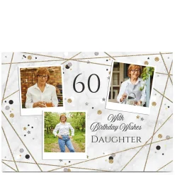 Card Factory Photo Birthday Card - Polaroids & Birthday Wishes , Editable Age