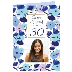 New Photo Birthday Card - Someone Very Special Editable Age For Wife|30Th Birthday