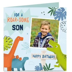 Kids Card Factory Photo Birthday Card - Son Roar-some, Any Relation