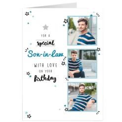 Card Factory Photo Birthday Card - Son-in-Law With Love