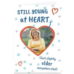 Card Factory Photo Birthday Card - Still Young at Heart