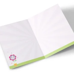 Kids Card Factory Photo Birthday Card - Sunflowers, Editable Age & Recipient