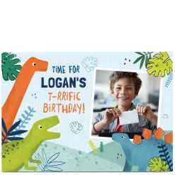 Kids Card Factory Photo Birthday Card - T-riffic Birthday!