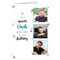 Clearance Photo Birthday Card - Uncle With Love For Uncle|Photo