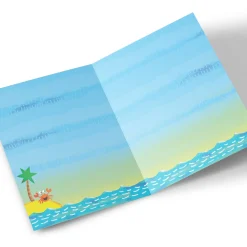 Sale Photo Birthday Card - Whale & Island, Editable Age Kids For Son|For Nephew