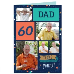 Card Factory Photo Birthday Card - Years Young!, Editable Age