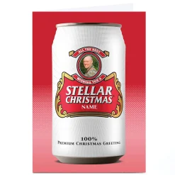 Card Factory Photo Bits N Bobs Christmas Card - Wishing You a Stella Christmas