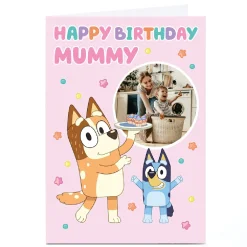 Card Factory Photo Bluey Birthday Card - Happy Birthday Mummy