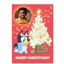 Outlet Photo Bluey Christmas Card - 1 Photo Merry Christmas Christmas|Photo