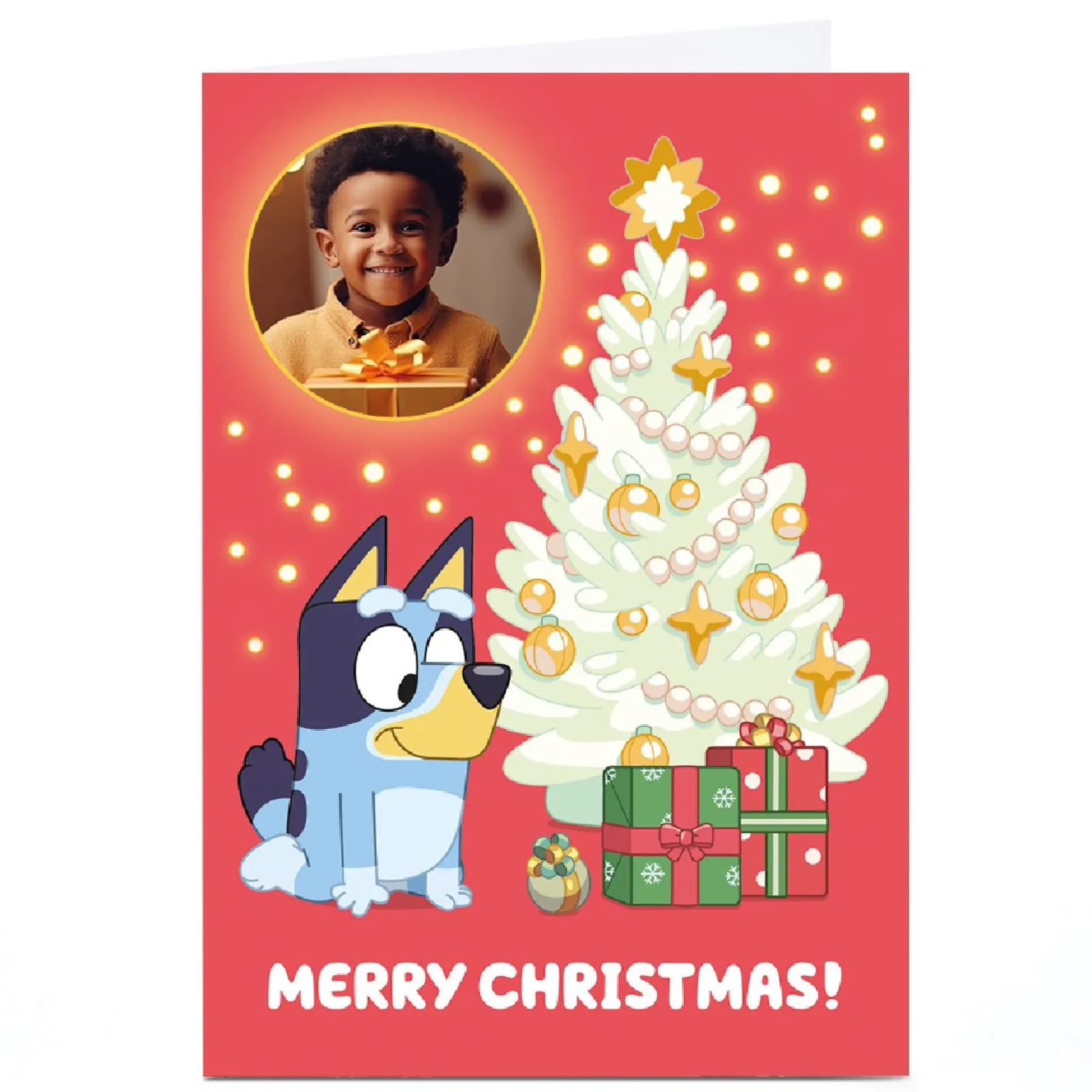 Outlet Photo Bluey Christmas Card - 1 Photo Merry Christmas Christmas|Photo