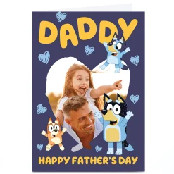Best Photo Bluey Father's Day Card - Bluey Hearts, Daddy Father's Day|Photo