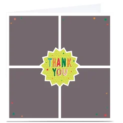 Sale Photo Business Thank You Card - Multi Photo & Stars Thank You|Christmas