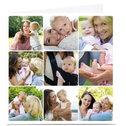 Hot Photo Card - 9 Photos Father's Day|Premium Square