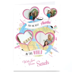 Outlet Photo Card - Best Auntie In The World For Auntie|Photo
