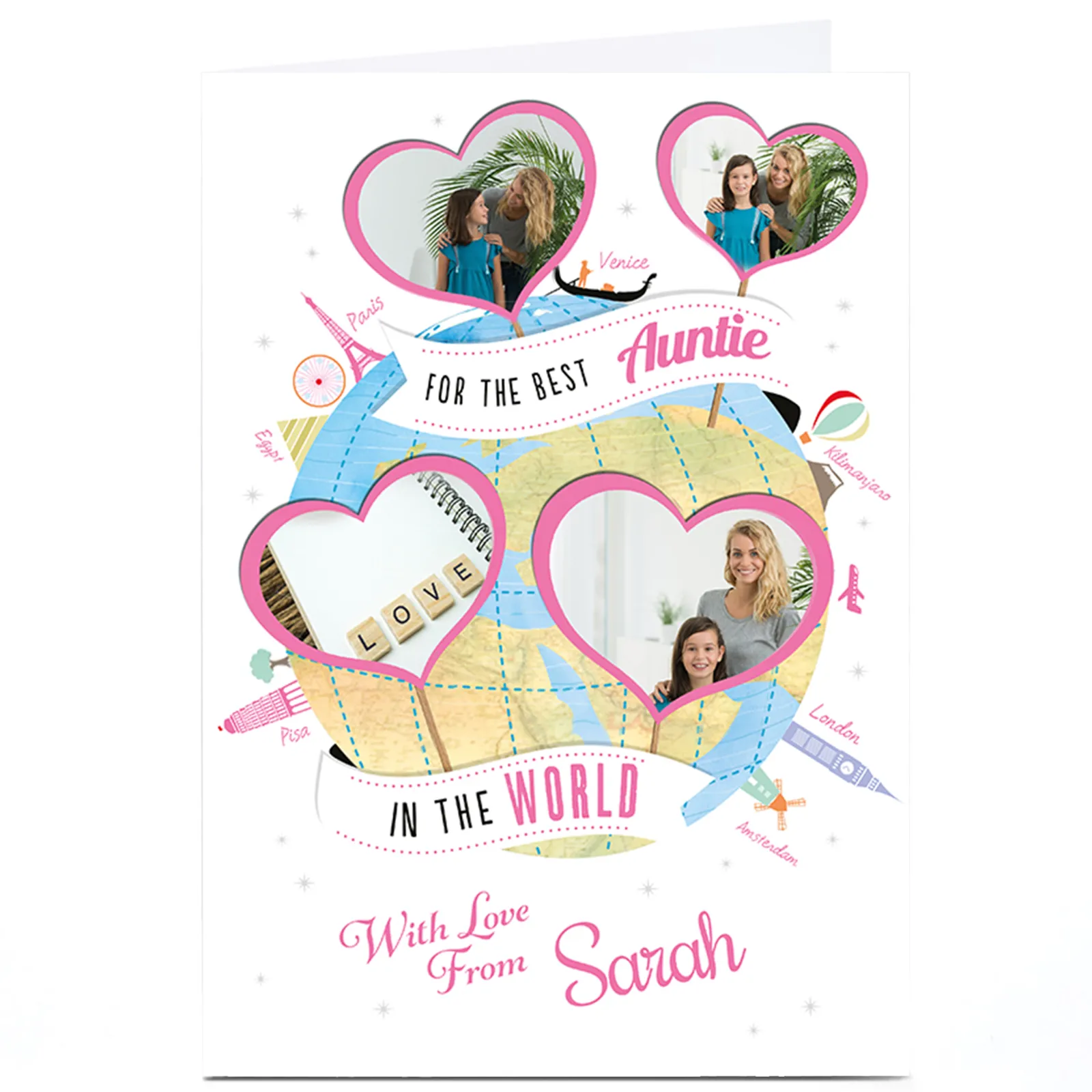 Outlet Photo Card - Best Auntie In The World For Auntie|Photo