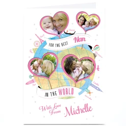 New Photo Card - Best Nan In The World Get Well|Photo