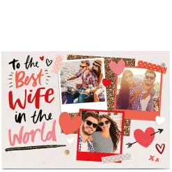 Sale Photo Card - Best Wife In The World For Wife|Anniversary