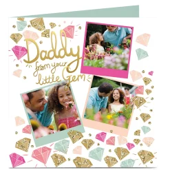 Card Factory Photo Card - Daddy From Your Little Gem