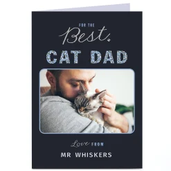 Best Photo Card - For The Best Cat Dad For Dad|Dad