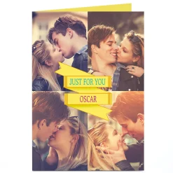 Card Factory Photo Card - Gold Banner