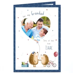 Discount Photo Card - Grandad, Hedgehogs For Grandad|Father's Day