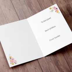 Card Factory Photo Card - Hanging Floral Frame