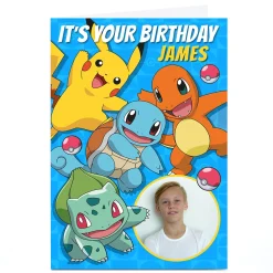Online Photo Card - Pokemon Birthday Kids For Son|For Nephew