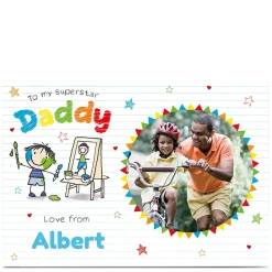Sale Photo Card - Superstar Daddy For Dad|Father's Day