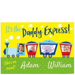 Card Factory Photo Card - The Daddy Express - Two Names