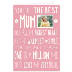 Card Factory Photo Card - You're The Best Mum