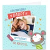 Outlet Photo Carol Richardson Birthday Card - Daddy Cuddles Blue For Dad|Premium Square