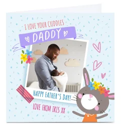 Card Factory Photo Carol Richardson Father's Day Card - Daddy Cuddles, Girl