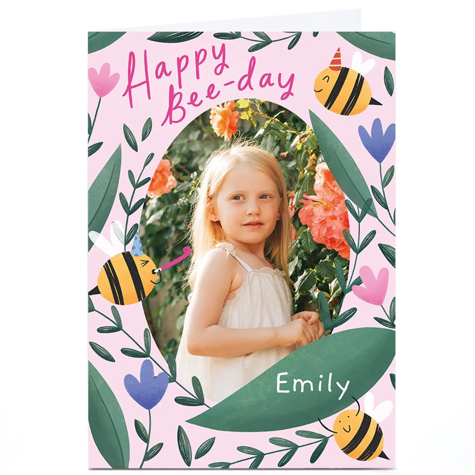 Clearance Photo Chloe Fae Birthday Card - Happy Bee-Day Kids For Kids|Photo