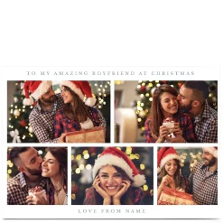 Outlet Photo Christmas Card - 5 photos, Amazing Boyfriend Christmas|Photo