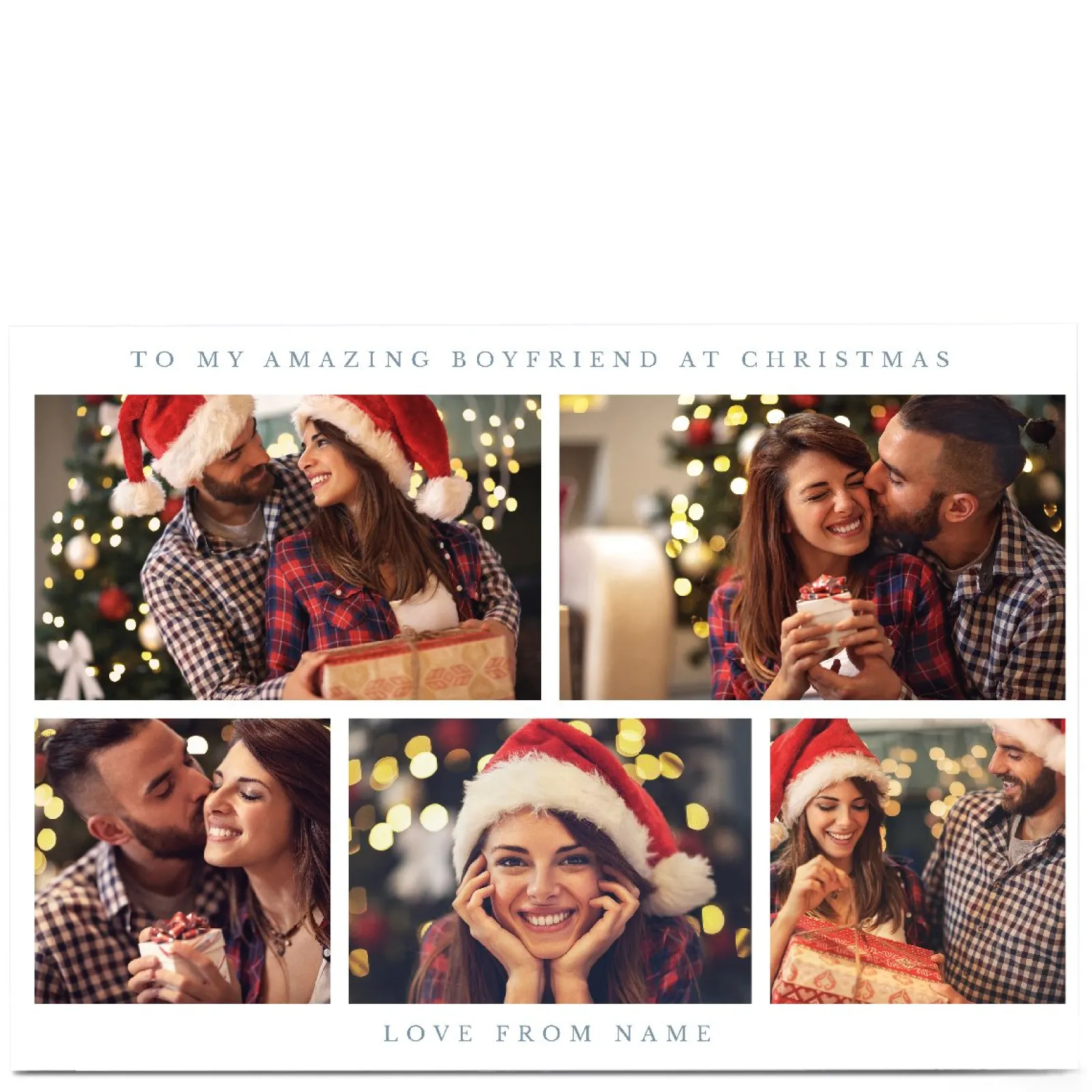 Outlet Photo Christmas Card - 5 photos, Amazing Boyfriend Christmas|Photo