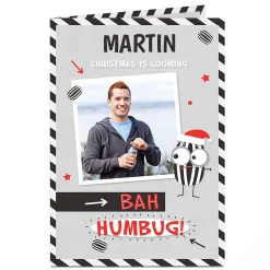 New Photo Christmas Card - Bah Humbug! Christmas|Photo