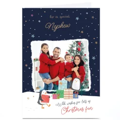Photo Christmas Card - Christmas Fun Photo Frame, Nephew Christmas|Photo