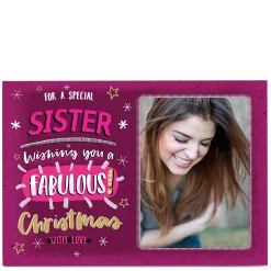 Card Factory Photo Christmas Card - Fabulous Christmas Sister