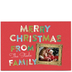 Online Photo Christmas Card - Family Frame Christmas|Photo