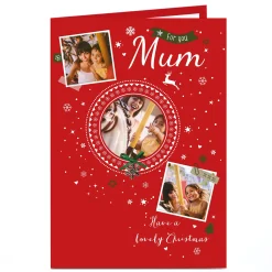 Card Factory Photo Christmas Card - For You Mum