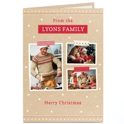 Card Factory Photo Christmas Card - From Your Family