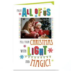 Clearance Photo Christmas Card - Light And Magic Christmas|Photo