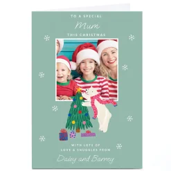 Photo Christmas Card - Love and Snuggles Polar Bear, Mum Christmas|Photo