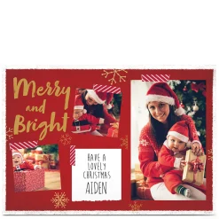 Card Factory Photo Christmas Card - Merry and Bright