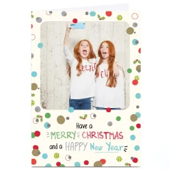 Card Factory Photo Christmas Card - Merry Christmas & Happy New Year