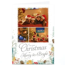 Card Factory Photo Christmas Card - Merry & Bright