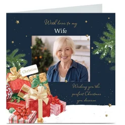Hot Photo Christmas Card - Perfect Present Pile, Wife Christmas|Photo