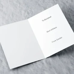 Card Factory Photo Christmas Card - Pink With Snowflake Frame